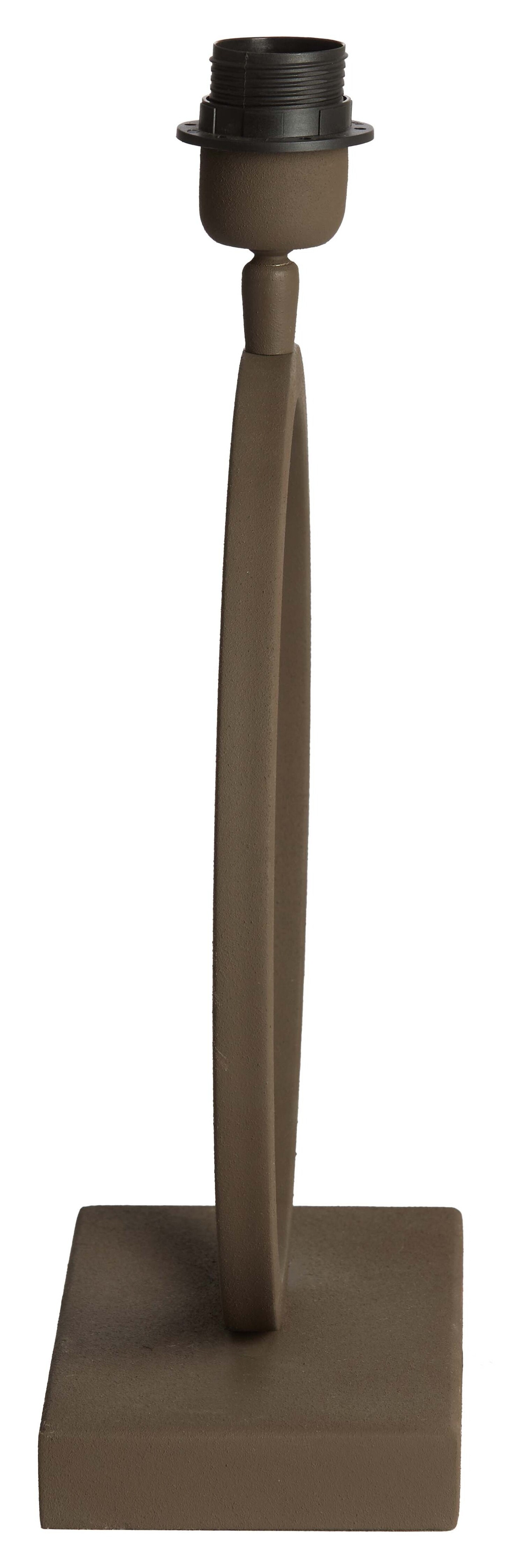 Light & Living Tafellamp 'Liva' 42cm, kleur Bruin (excl. kap)