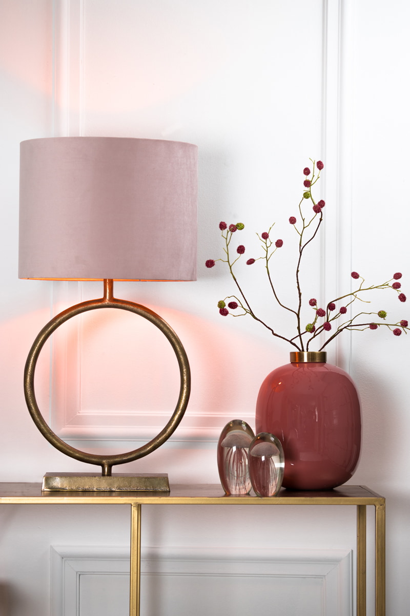 Light & Living Tafellamp 'Livu' 50cm, Antiek Brons (excl. kap)