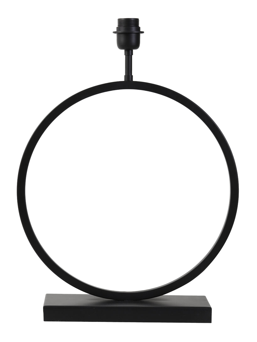 Light & Living Tafellamp 'Liva' 52cm, kleur Mat Zwart (excl. kap)