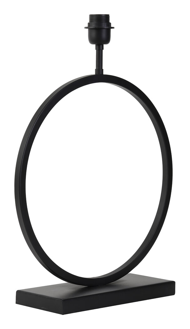 Light & Living Tafellamp 'Liva' 52cm, kleur Mat Zwart (excl. kap)
