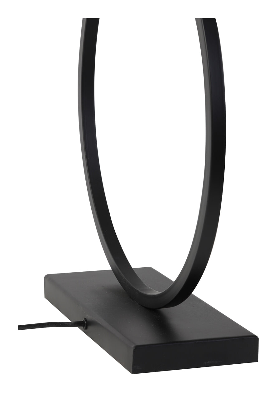 Light & Living Tafellamp 'Liva' 52cm, kleur Mat Zwart (excl. kap)