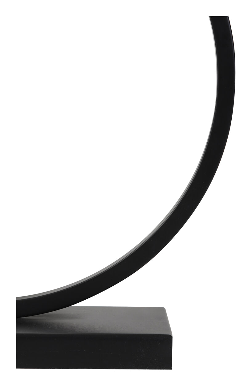 Light & Living Tafellamp 'Liva' 52cm, kleur Mat Zwart (excl. kap)