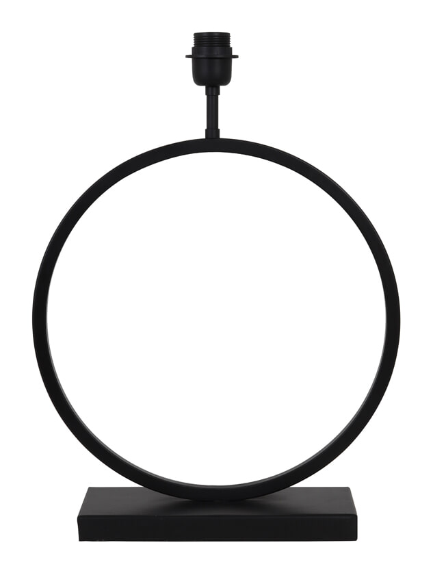 Light & Living Tafellamp 'Liva' 52cm, kleur Mat Zwart (excl. kap)
