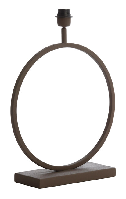 Light & Living Tafellamp 'Liva' 52cm, kleur Bruin (excl. kap)