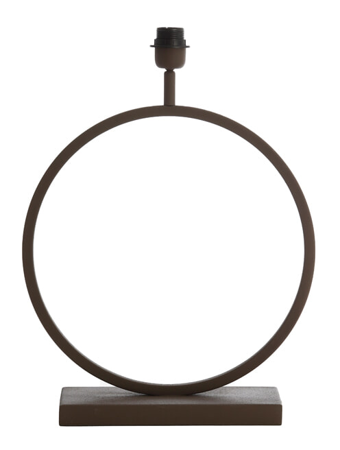 Light & Living Tafellamp 'Liva' 52cm, kleur Bruin (excl. kap)
