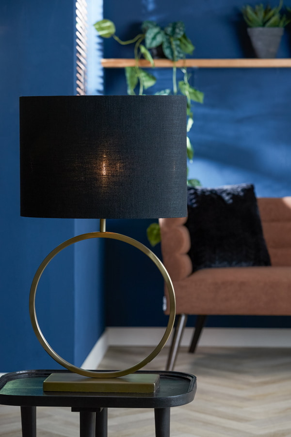 Light & Living Tafellamp 'Liva' 47cm, kleur Goud (excl. kap)