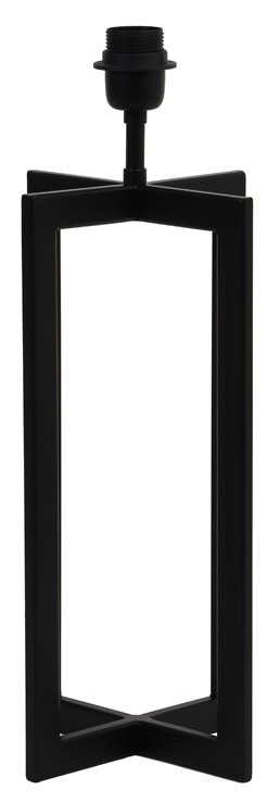 Light & Living Tafellamp 'Mace' 46cm, kleur Mat Zwart (excl. kap)