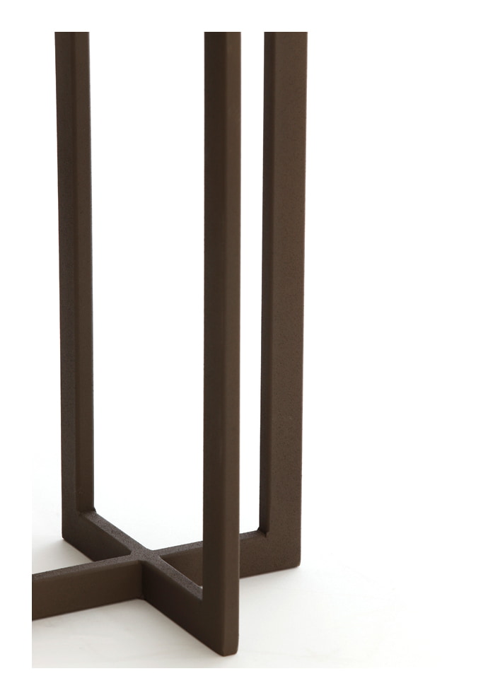 Light & Living Tafellamp 'Mace' 46cm, kleur Bruin (excl. kap)