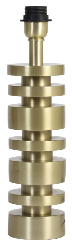 Light & Living Tafellamp 'Desley' 36cm, kleur Mat Goud (excl. kap)