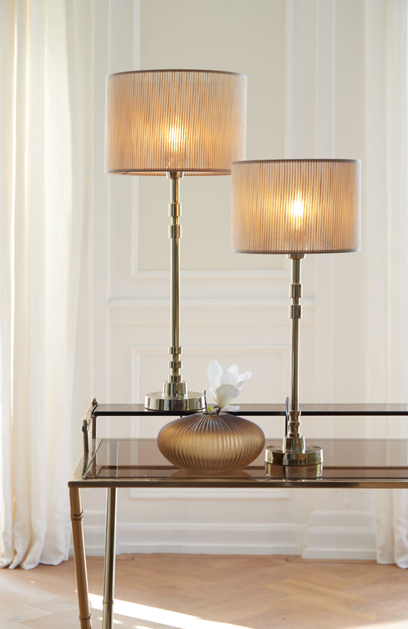 Light & Living Tafellamp 'Kaliro' 47cm, kleur Goud (excl. kap)