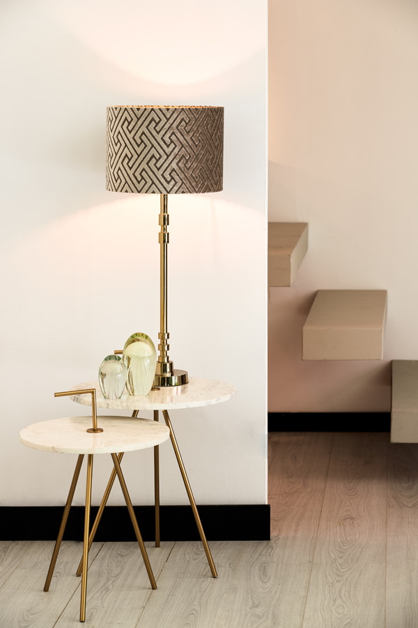 Light & Living Tafellamp 'Kaliro' 56cm, kleur Goud (excl. kap)