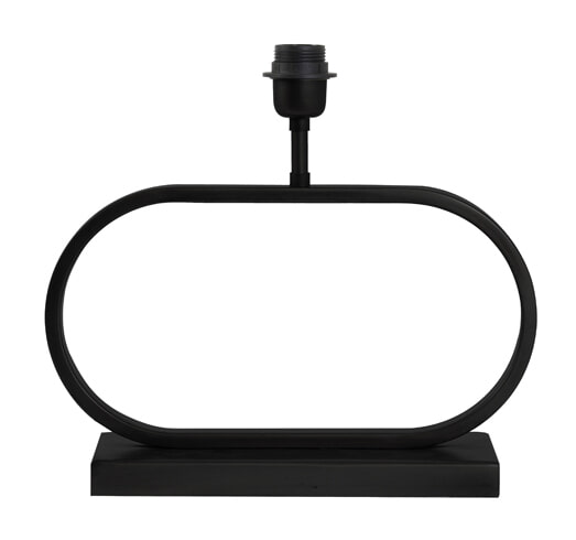 Light & Living Tafellamp 'Jamiro' 37cm, kleur Mat Zwart (excl. kap)