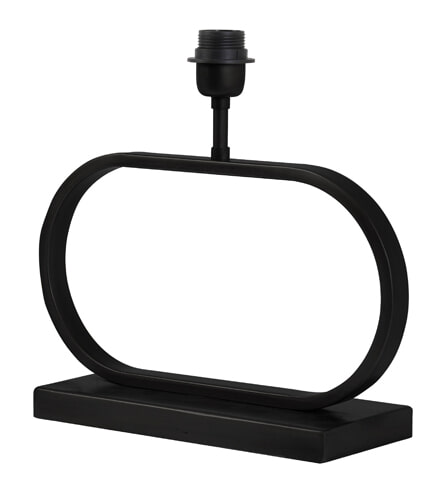 Light & Living Tafellamp 'Jamiro' 37cm, kleur Mat Zwart (excl. kap)