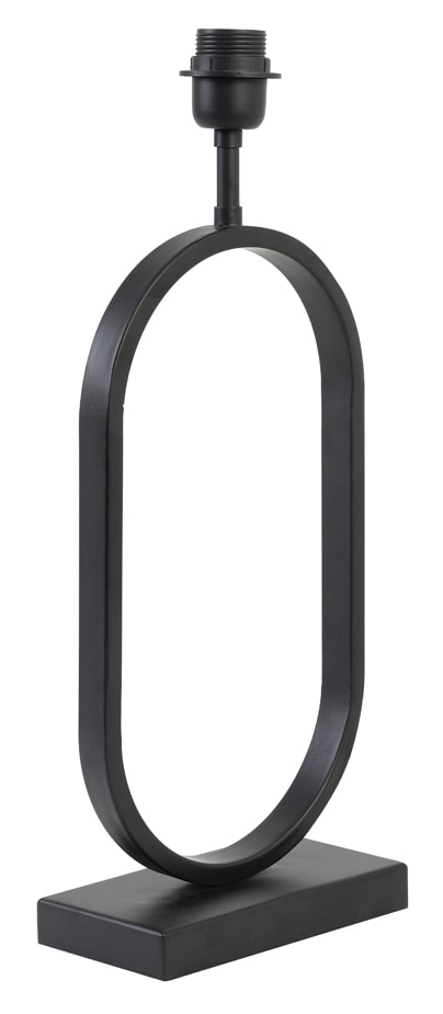 Light & Living Tafellamp 'Jamiri' 45cm, kleur Mat Zwart (excl. kap)