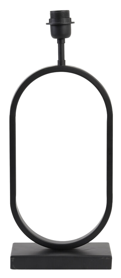 Light & Living Tafellamp 'Jamiri' 45cm, kleur Mat Zwart (excl. kap)