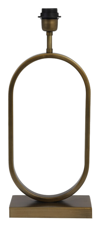 Light & Living Tafellamp 'Jamiri' 45cm, kleur Antiek Brons (excl. kap)