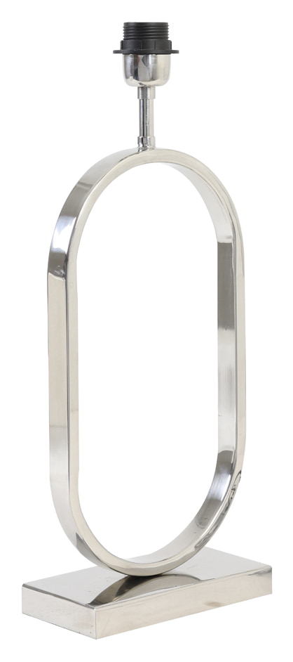 Light & Living Tafellamp 'Jamiri' 45cm, kleur Nikkel (excl. kap)
