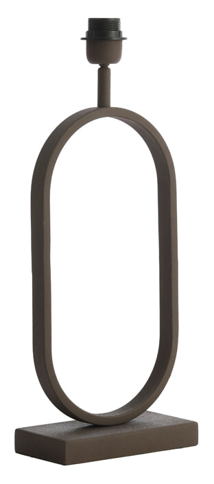 Light & Living Tafellamp 'Jamiri' 45cm, kleur Bruin (excl. kap)