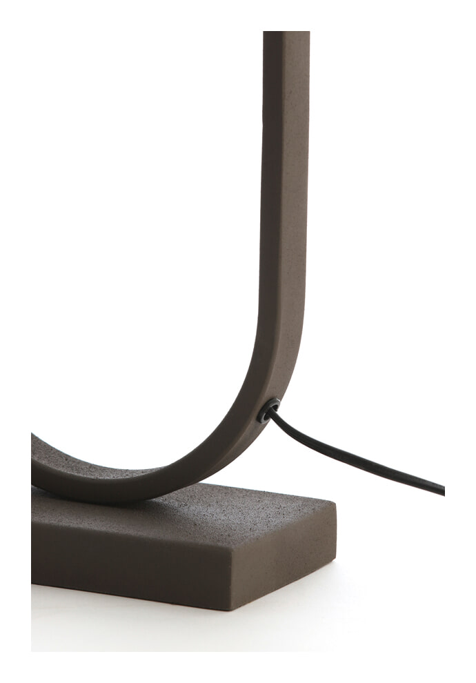 Light & Living Tafellamp 'Jamiri' 45cm, kleur Bruin (excl. kap)