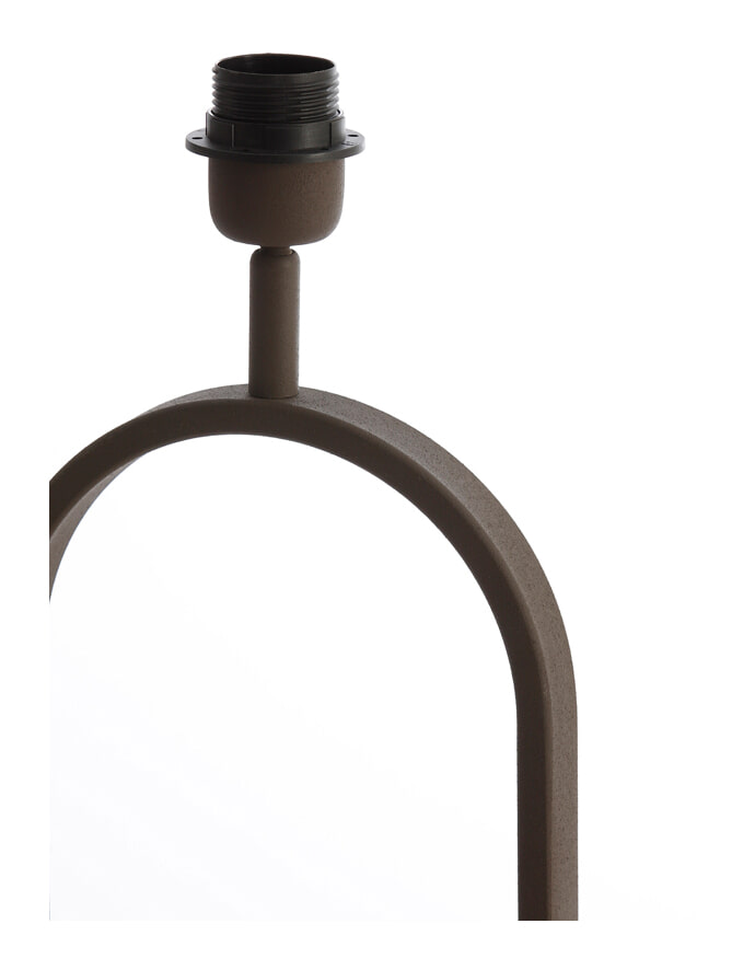 Light & Living Tafellamp 'Jamiri' 45cm, kleur Bruin (excl. kap)