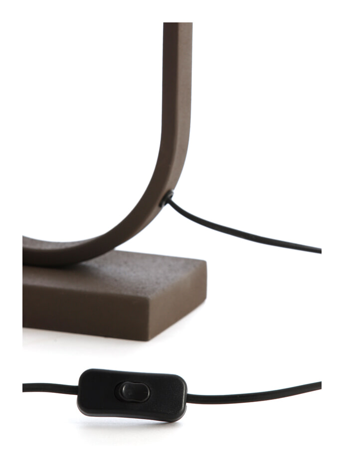 Light & Living Tafellamp 'Jamiri' 45cm, kleur Bruin (excl. kap)
