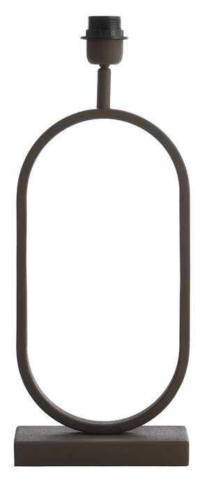 Light & Living Tafellamp 'Jamiri' 45cm, kleur Bruin (excl. kap)