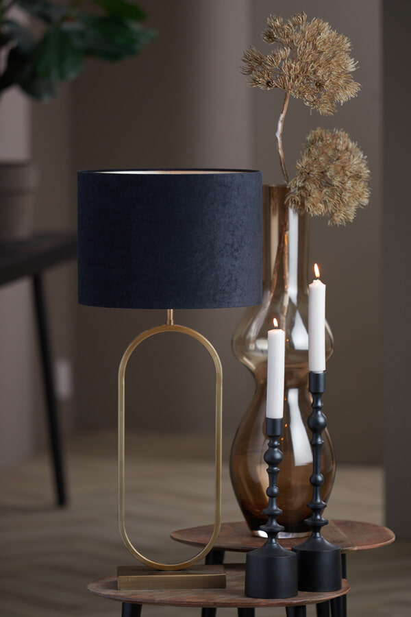 Light & Living Tafellamp 'Jamiri' 45cm, kleur Goud (excl. kap)