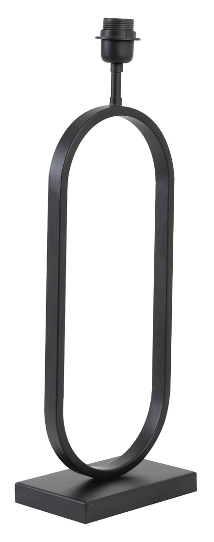 Light & Living Tafellamp 'Jamiri' 55cm, kleur Mat Zwart (excl. kap)