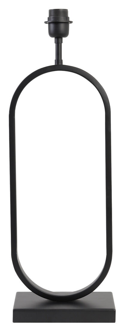 Light & Living Tafellamp 'Jamiri' 55cm, kleur Mat Zwart (excl. kap)