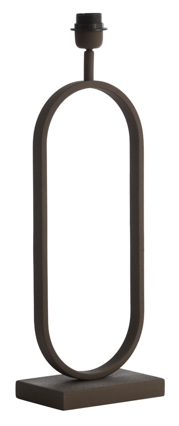 Light & Living Tafellamp 'Jamiri' 55cm, kleur Bruin (excl. kap)