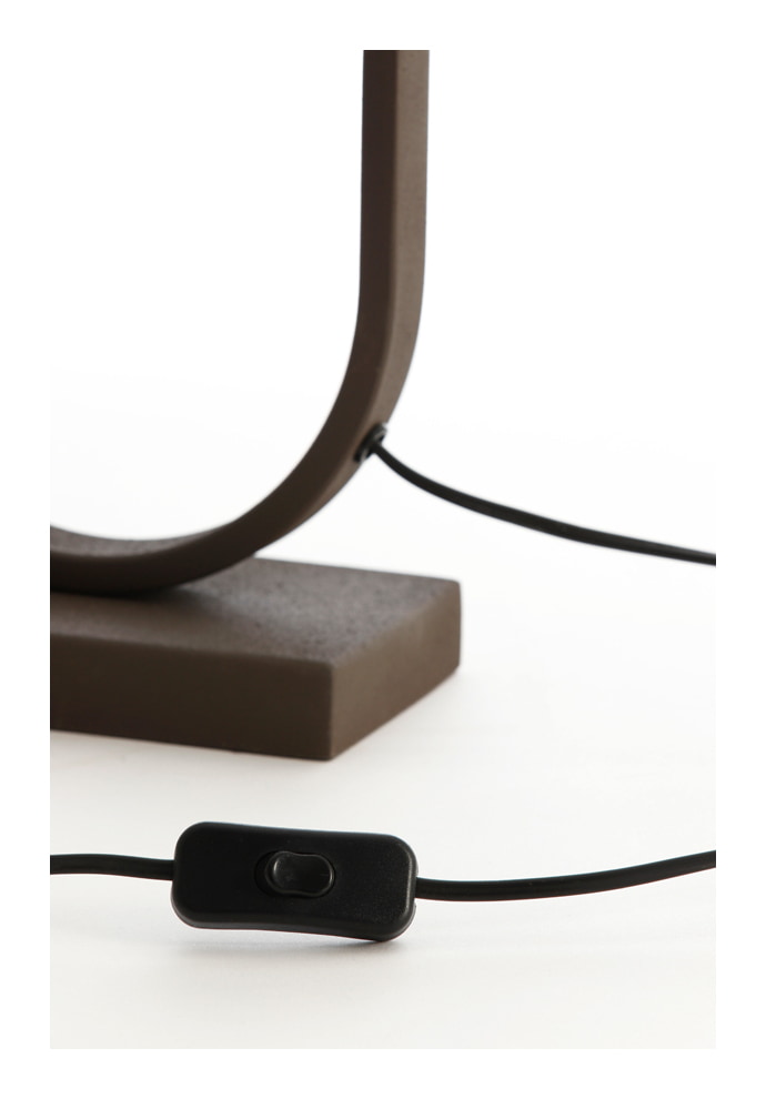 Light & Living Tafellamp 'Jamiri' 55cm, kleur Bruin (excl. kap)