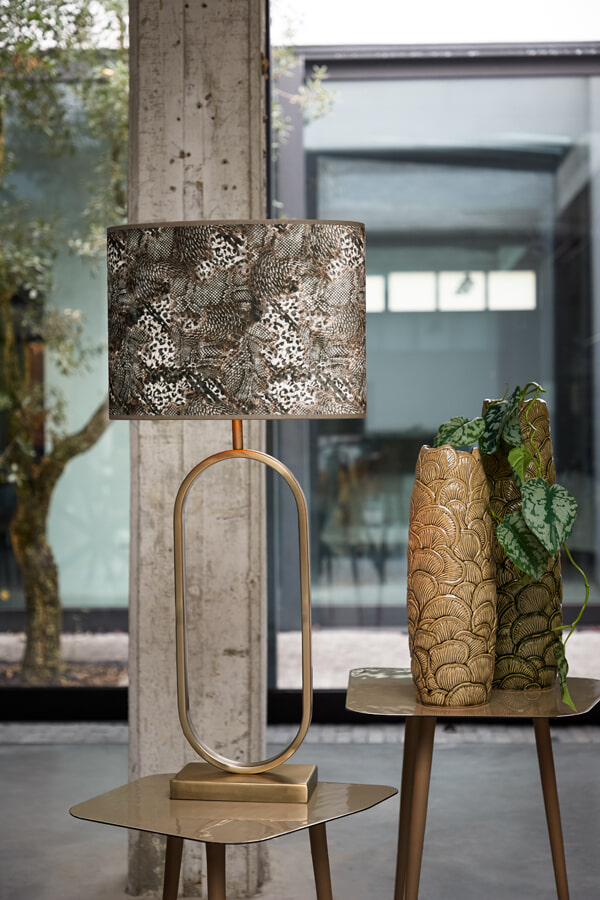 Light & Living Tafellamp 'Jamiri' 55cm, kleur Goud (excl. kap)