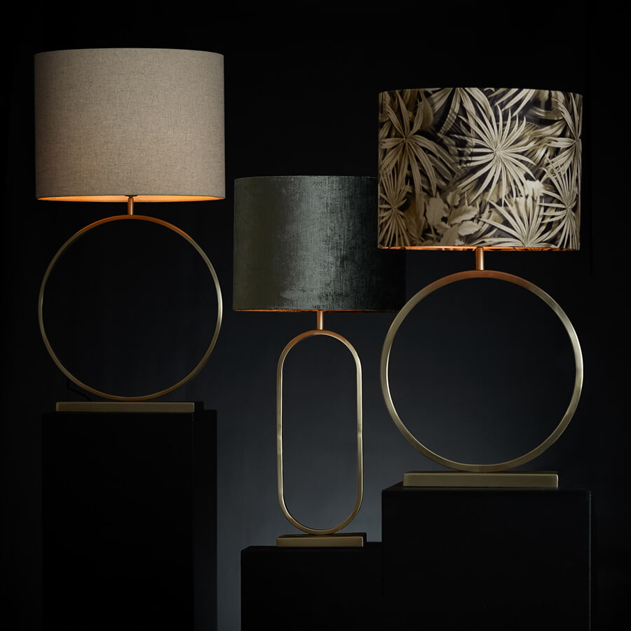 Light & Living Tafellamp 'Jamiri' 55cm, kleur Goud (excl. kap)