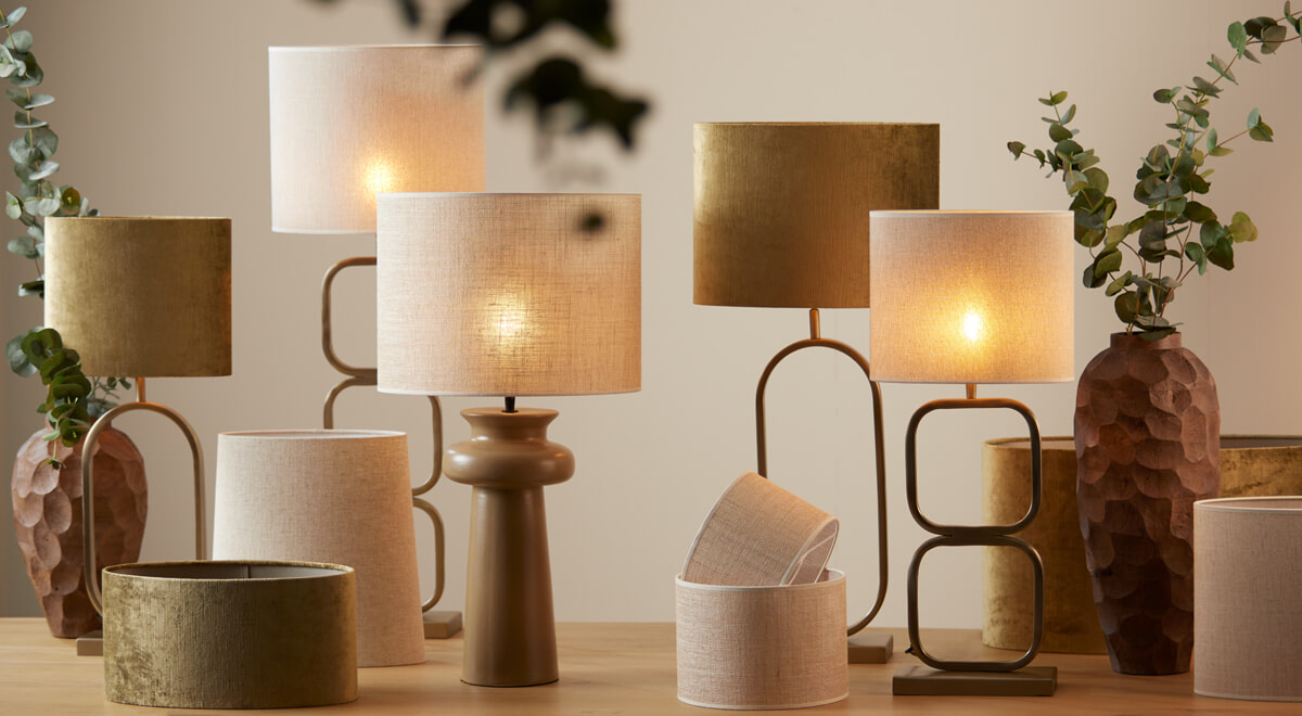 Light & Living Tafellamp 'Jamiri' 55cm, kleur Goud (excl. kap)