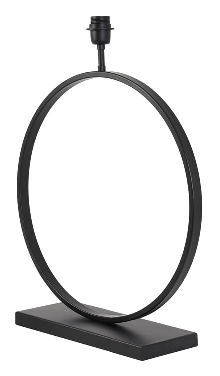 Light & Living Tafellamp 'Liva' 59cm, kleur Mat Zwart (excl. kap)
