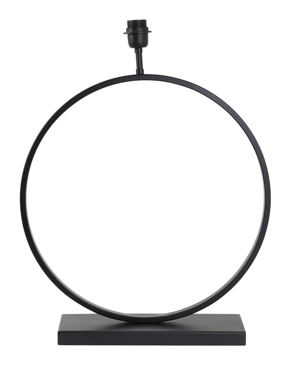 Light & Living Tafellamp 'Liva' 59cm, kleur Mat Zwart (excl. kap)