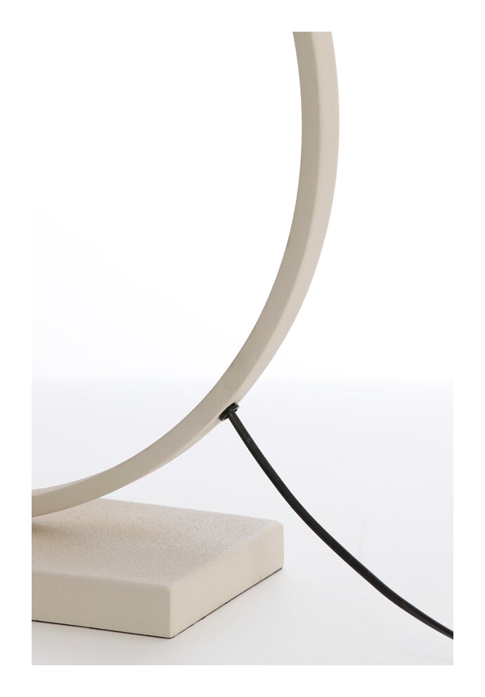 Light & Living Tafellamp 'Liva' 59cm, kleur Crème (excl. kap)