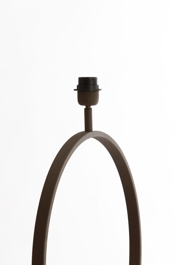 Light & Living Tafellamp 'Liva' 59cm, kleur Bruin (excl. kap)
