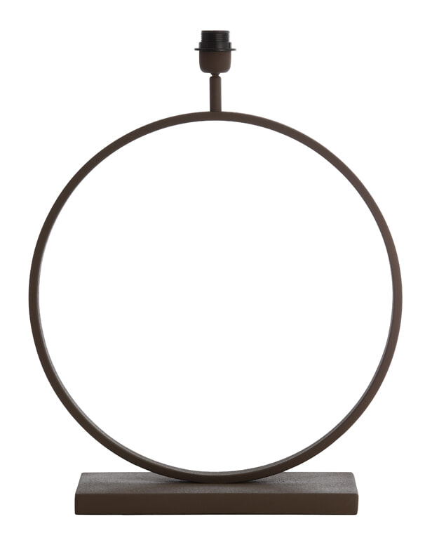 Light & Living Tafellamp 'Liva' 59cm, kleur Bruin (excl. kap)