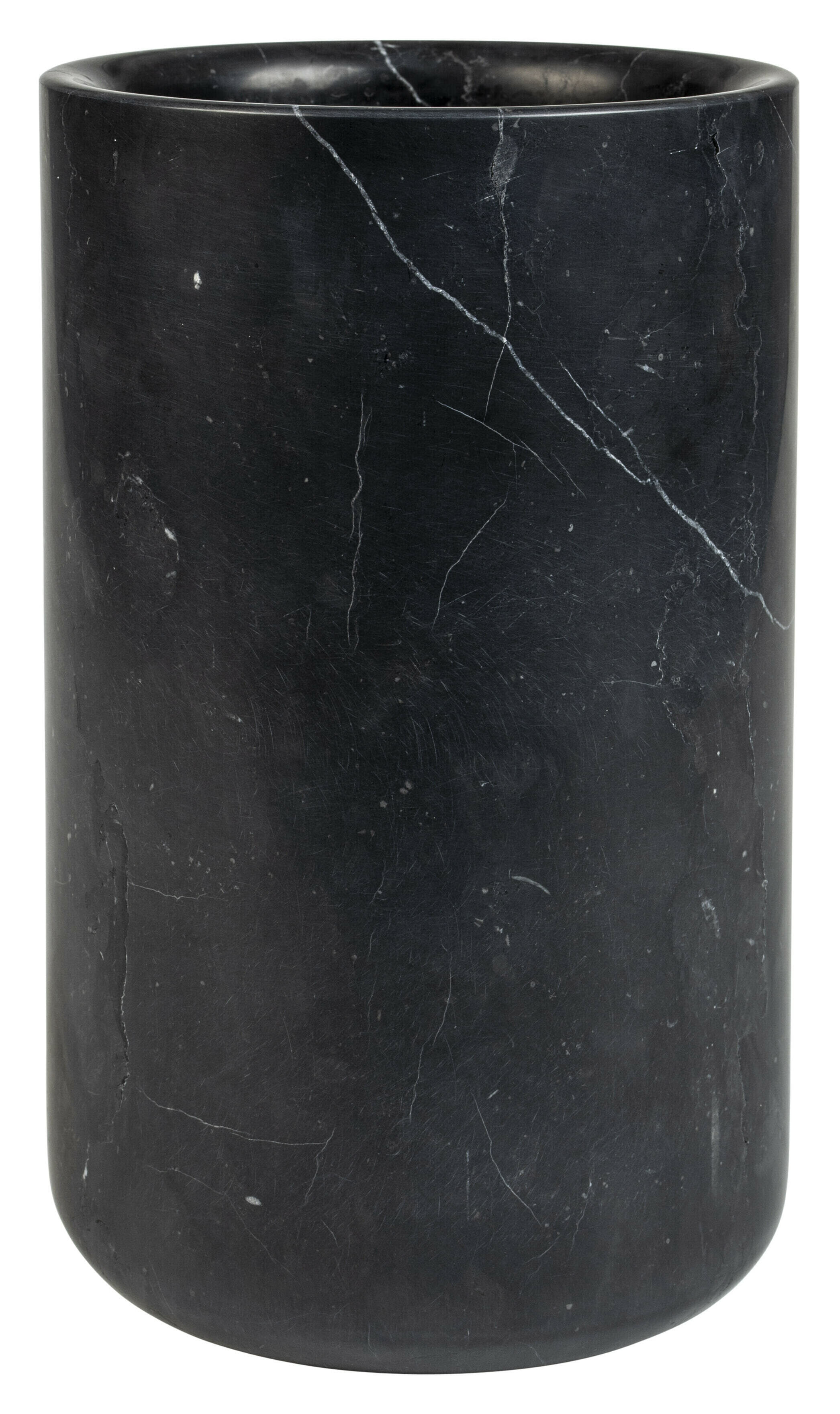 Zuiver Vaas 'Fajen' Marmer, 25cm hoog, kleur Zwart