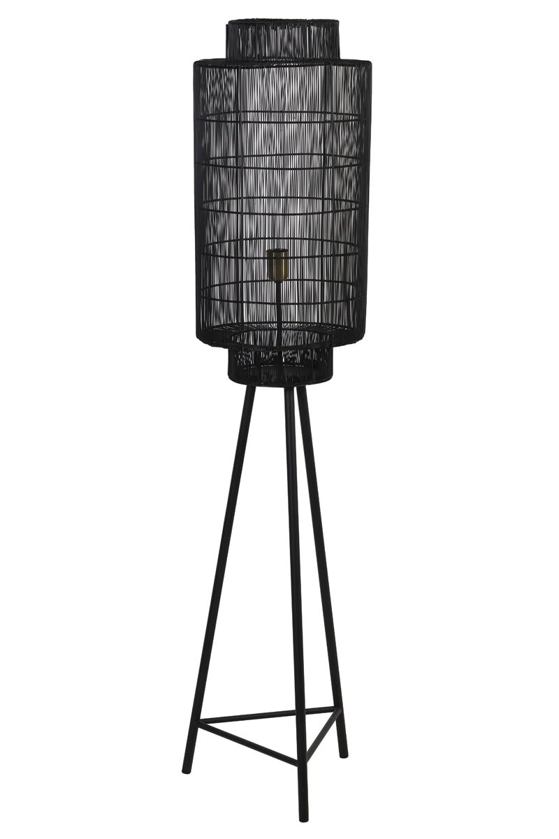 Light & Living Vloerlamp 'Gruaro' 150cm, kleur Mat Zwart