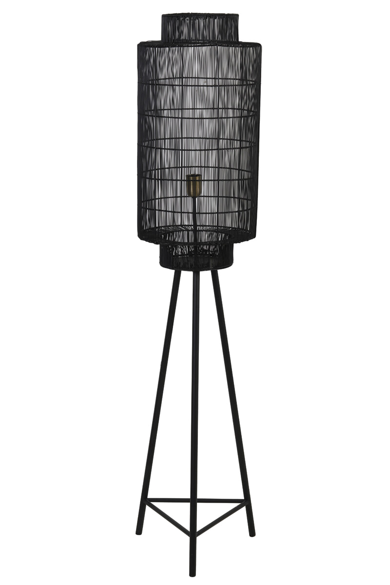 Light & Living Vloerlamp 'Gruaro' 150cm, kleur Mat Zwart