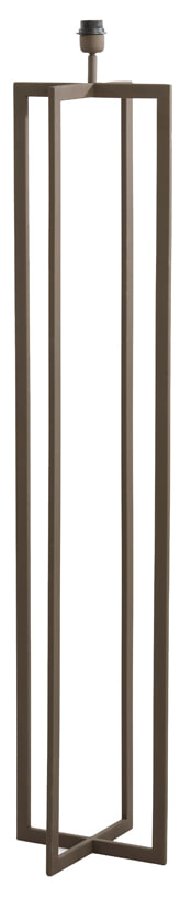 Light & Living Vloerlamp 'Mace' 140cm, kleur Bruin (excl. kap)
