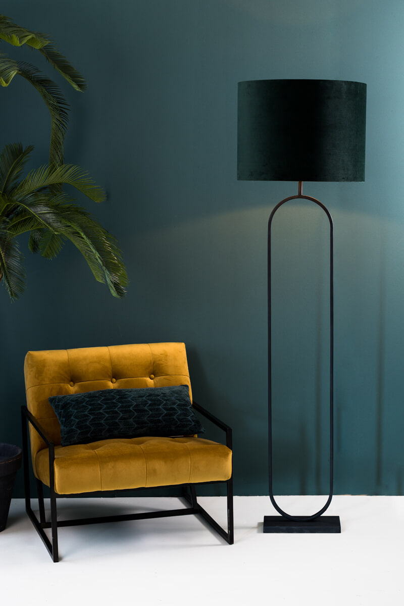 Light & Living Vloerlamp 'Jamiri', mat zwart
