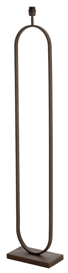 Light & Living Vloerlamp 'Jamiri' 142cm, kleur Bruin (excl. kap)