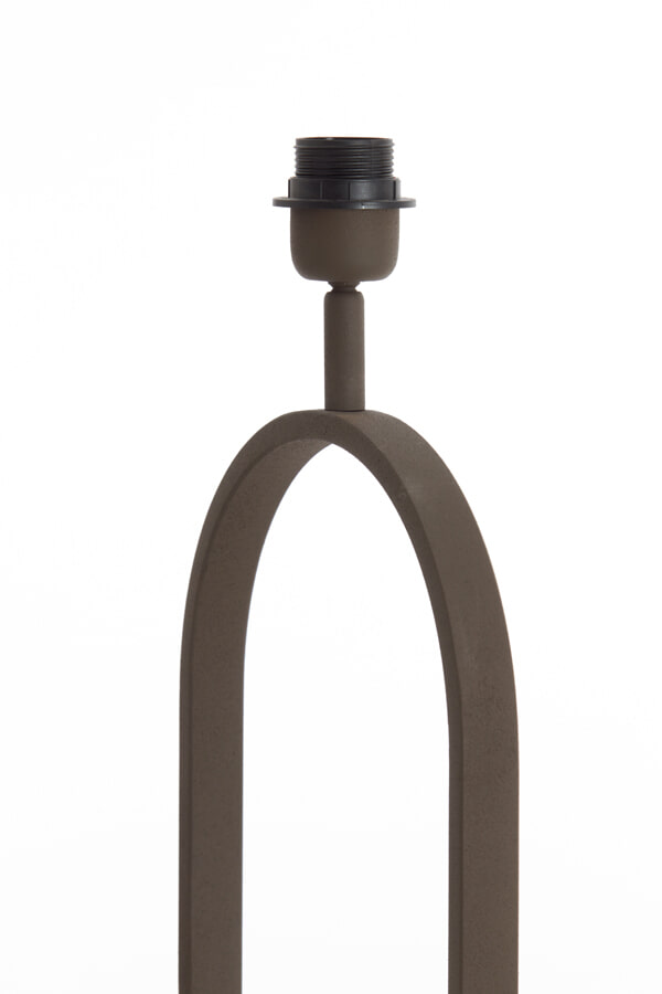 Light & Living Vloerlamp 'Jamiri' 142cm, kleur Bruin (excl. kap)