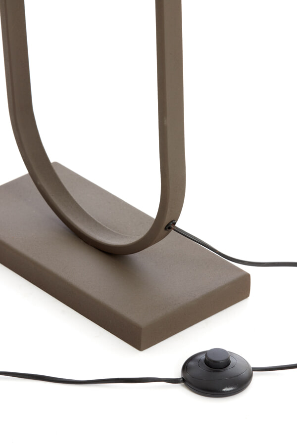 Light & Living Vloerlamp 'Jamiri' 142cm, kleur Bruin (excl. kap)