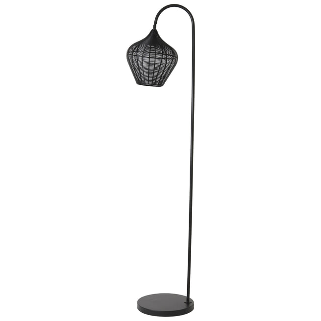 Light & Living Vloerlamp 'Alvaro' 160cm, kleur Mat Zwart