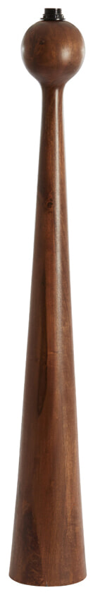 Light & Living Vloerlamp 'Festina' Mangohout, 125cm, kleur Bruin (excl. kap)