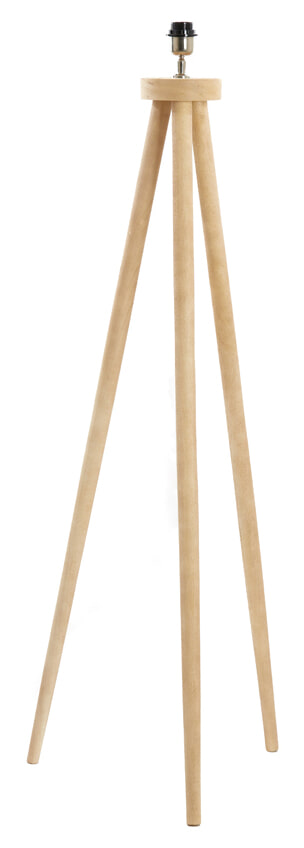 Light & Living Vloerlamp 'Ilias' Mangohout, 122cm, kleur Naturel (excl. kap)